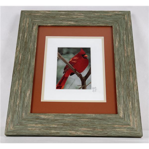 Signed Cardinal Print