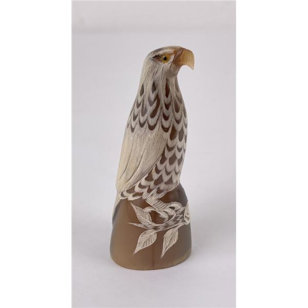 Barry Stein Carved Horn Eagle