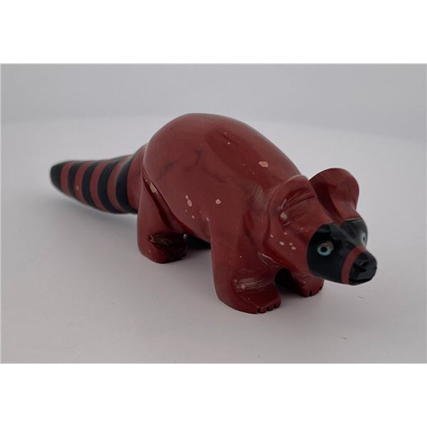 Julie Norton Zuni Carved Raccoon Pipestone Fetish