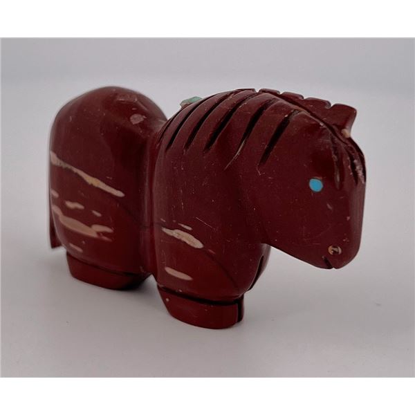 Tony Laiwakete Zuni Carved Stone Horse Fetish