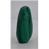 Image 1 : Zuni Carved Malachite Corn Maiden Fetish