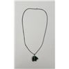 Image 2 : Zuni Jade Sterling Silver Bear Necklace