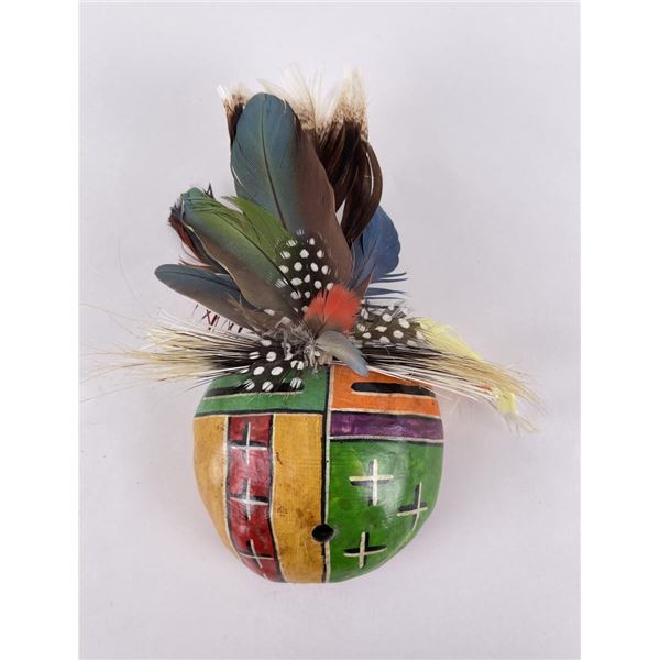 Gregory Lomayesva Hopi Indian Kachina Gourd Mask