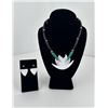 Image 2 : Enamel Flower Necklace and Earrings