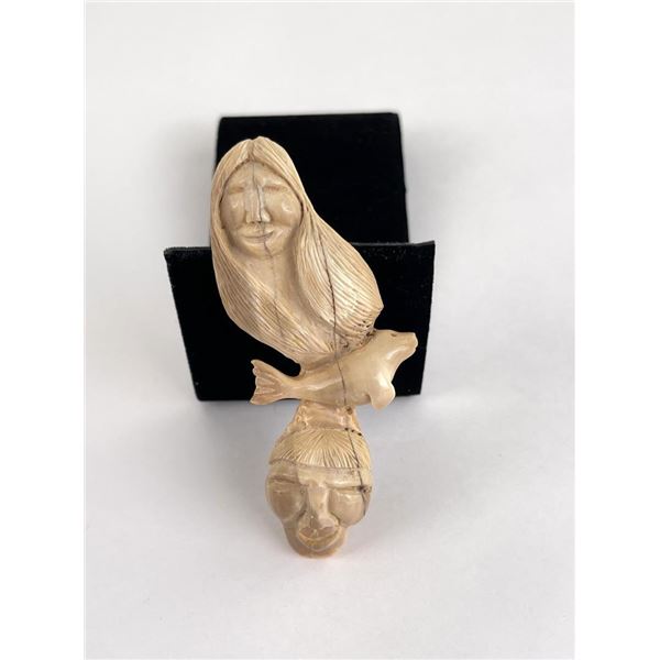 Alaskan Inuit Eskimo Fossil Carving