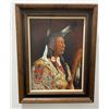 Image 1 : Paul War Cloud Indian Oil on Canvas Painting