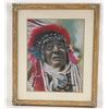 Image 1 : Native American Indian Pastel Drawing