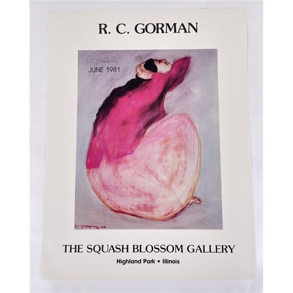 RC Gorman Signed Exhibition Poster