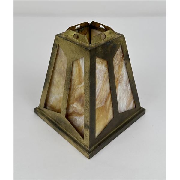 Arts and Crafts Slag Glass Lamp Shade