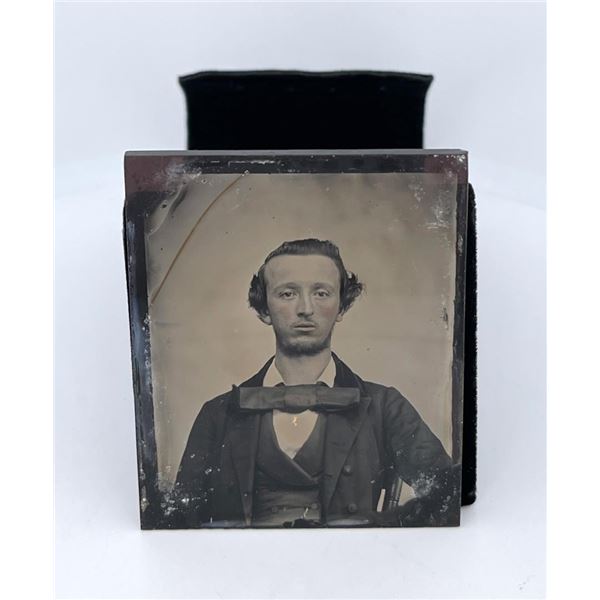 Ambrotype of Man With Fancy Bowtie