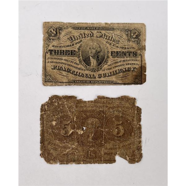 Antique American Fractional Currency