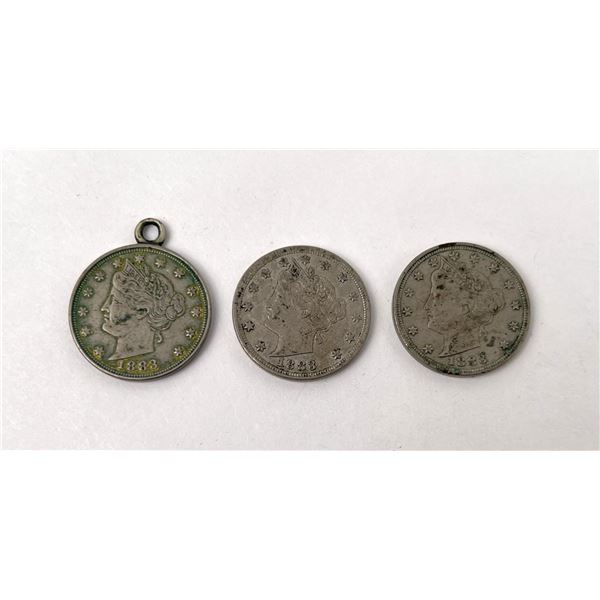 1883 Liberty Nickels No Cents