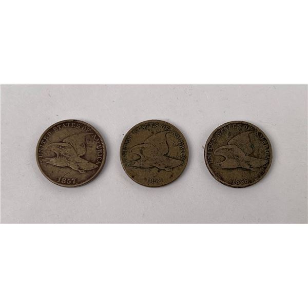 1857 1858 Flying Eagle Cent Pennies