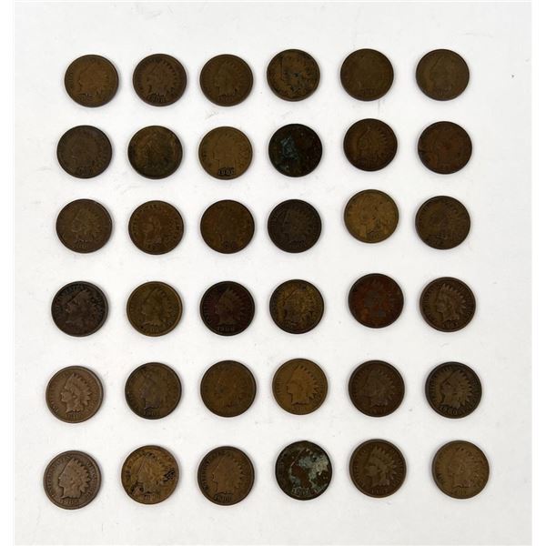 36 Indian Head Pennies