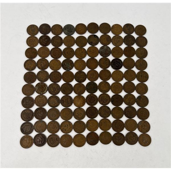 100 Indian Head Cent Pennies