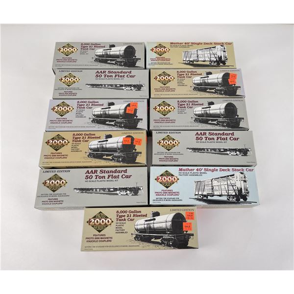 Proto 2000 Series HO Scale Train Cars