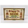 Image 1 : Kurth Beer Columbus Wisconsin Tin Sign
