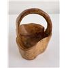 Image 3 : Teak Root Hand Carved Basket