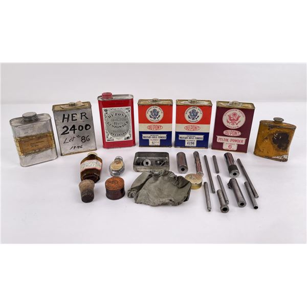 Collection of Gun Powder and Tools