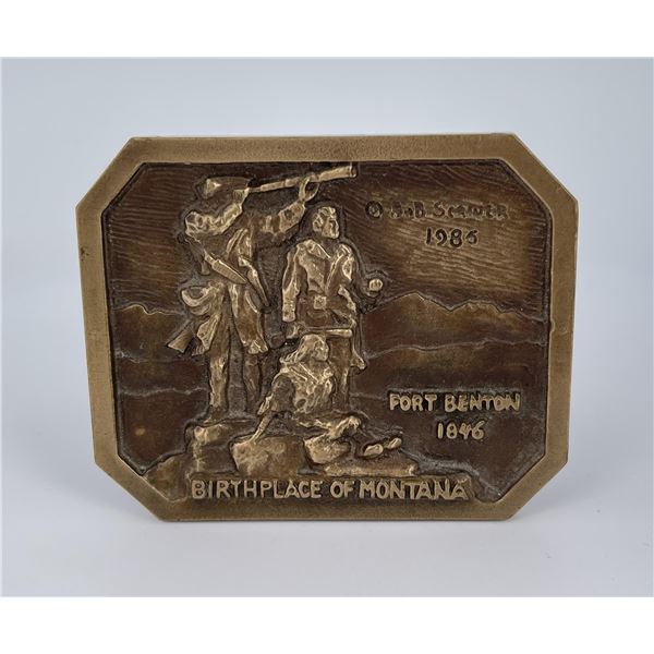 Bob Scriver Montana Bronze Belt Buckle