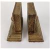 Image 4 : Arts and Crafts Gesso Lion Head Bookends