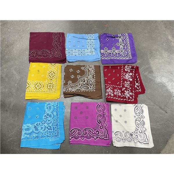 Collection of Vintage Handkerchiefs Bandanas