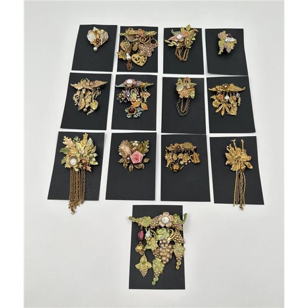 Group of Custom Made Brooches