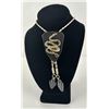 Image 1 : Baby Rattlesnake Lucite Encased Bolo Tie