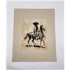 Image 1 : Edward Borein Pen and Ink Cowboy Drawing