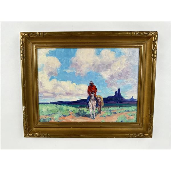 John Modesitt Navajo Trail Oil Painting