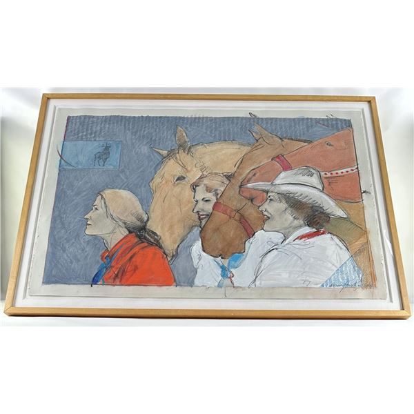 Donna Howell Sickles Cowgirl Painting