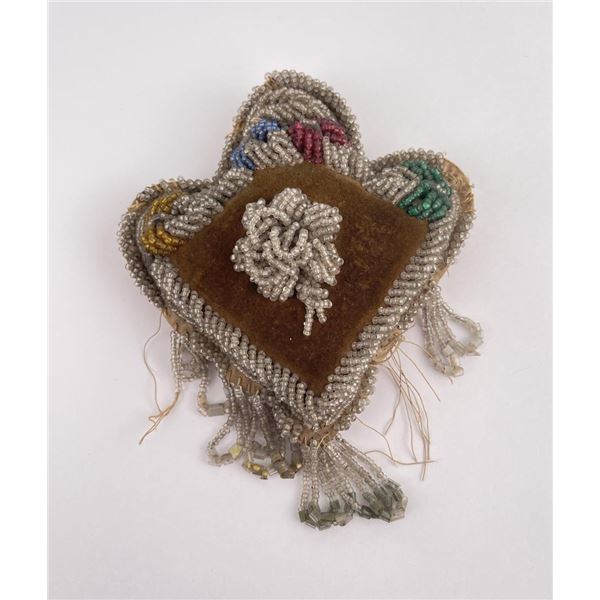 Antique Iroquois Indian Beaded Pin Cushion