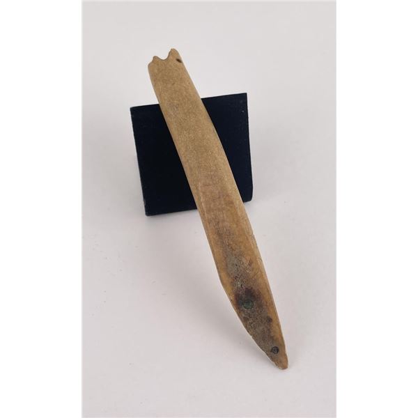 Ancient Eskimo Scrimshaw Bone Tool