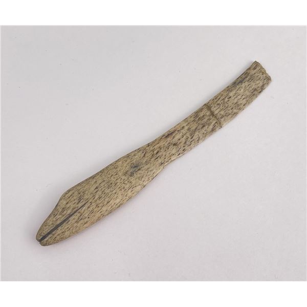 Ancient Inuit Eskimo Bone Snow Knife