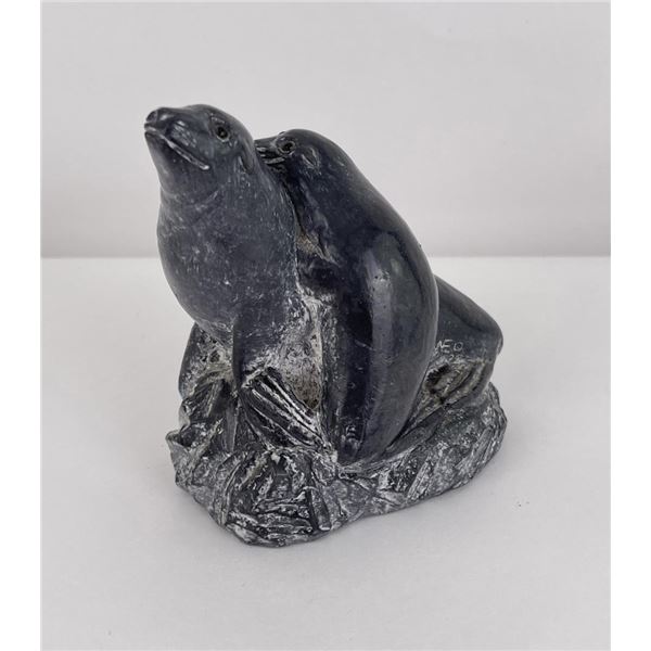 Canadian Inuit Sculpture Wolf Original