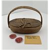 Image 1 : Athabascan Indian Made Sweetgrass Basket
