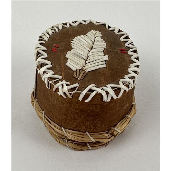 Athabascan Indian Made Birch Bark Basket