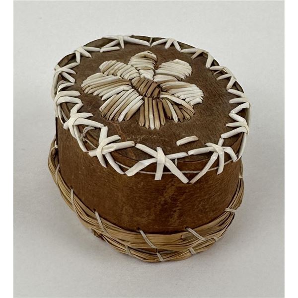 Athabascan Indian Made Birch Bark Basket