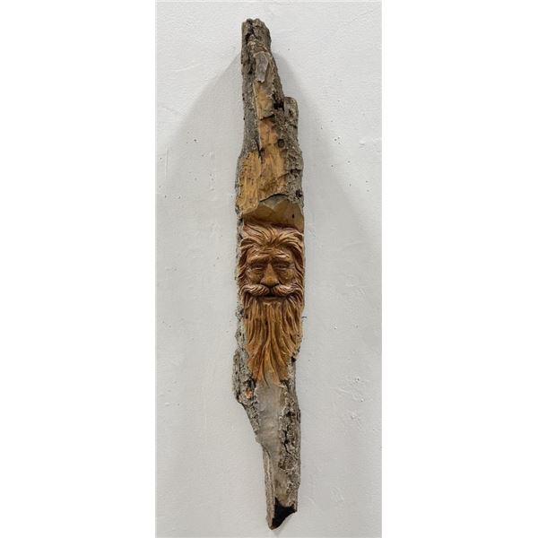 Montana Cottonwood Carving Trapper