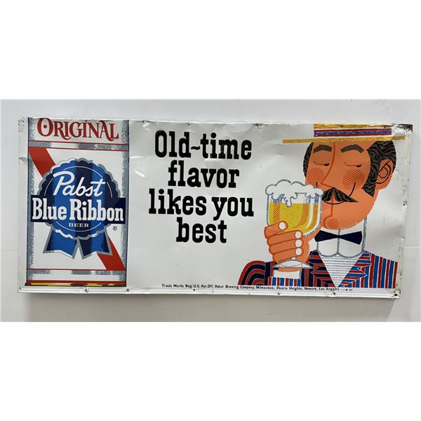 Pabst Blue Ribbon Old Time Flavor Sign