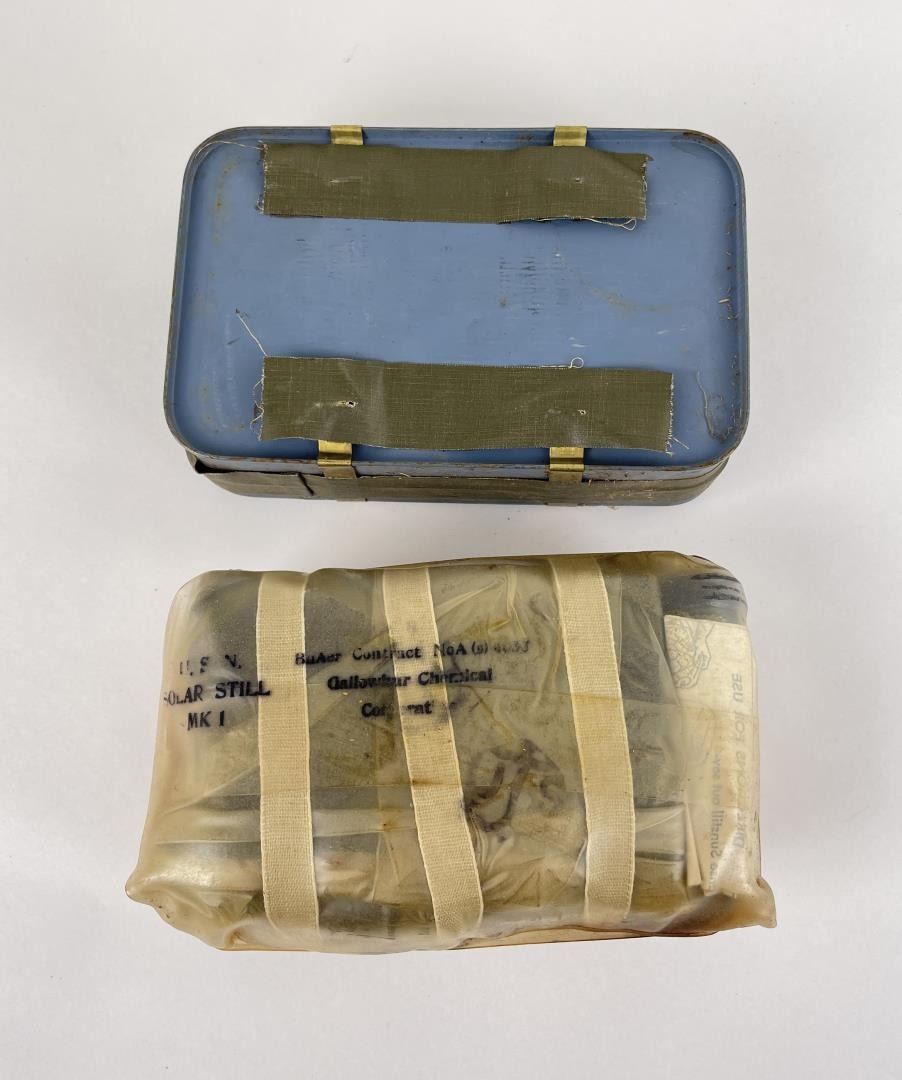 WW2 US Navy Pilot Solar Still Life Raft Kit