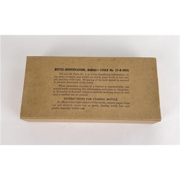 Grave Burial Identification Bottle