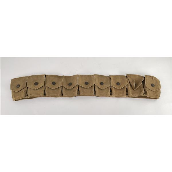 WWI WW1 1903 9 Pocket Rimless Eagle Snap Belt