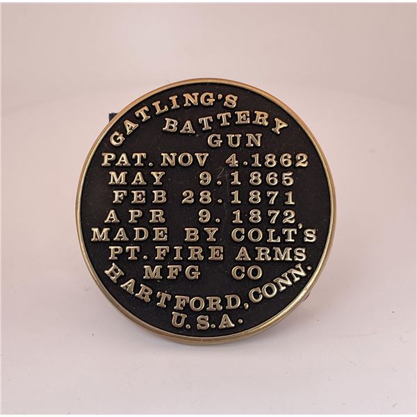 Gatling Battery Gun Belt Buckle