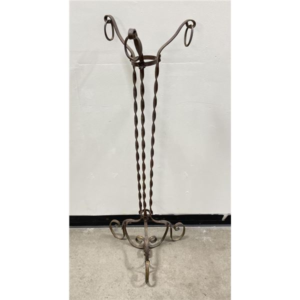 Antique Victorian Iron Fish Bowl Stand