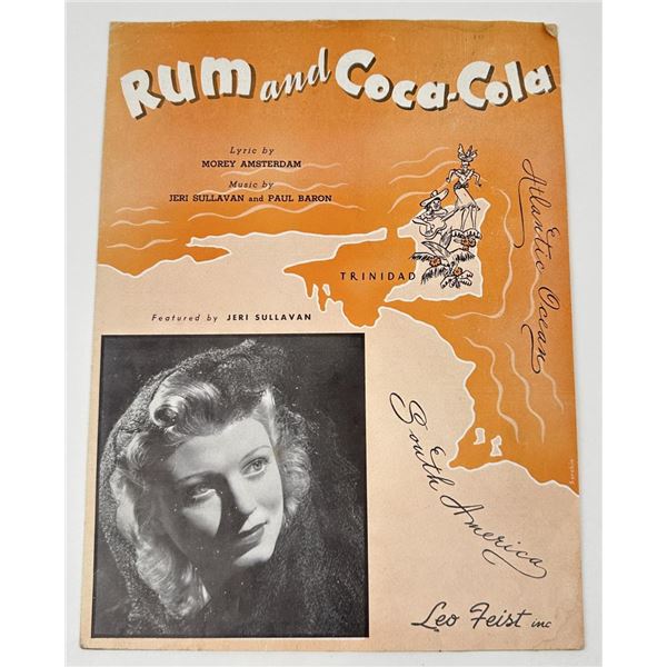 Rum and Coca Cola Sheet Music