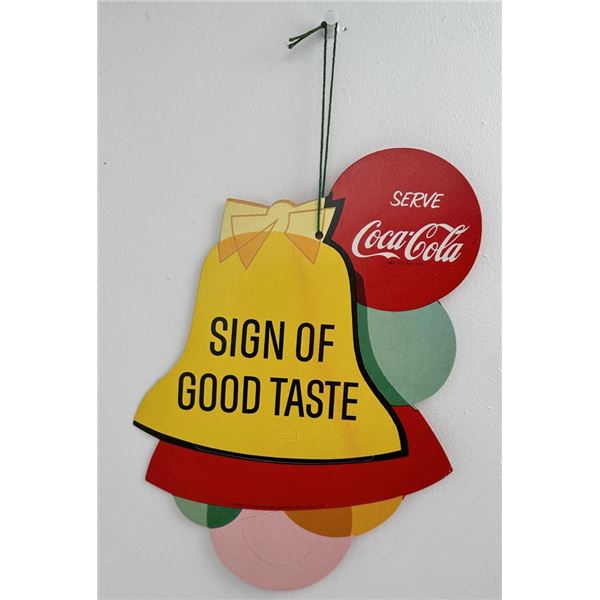 Coca Cola Sign of Good Taste Fan Pull Sign