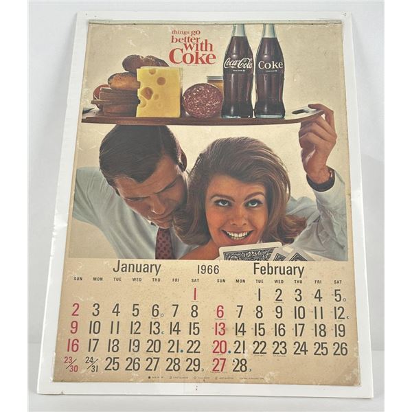 1966 Coca Cola Calendar