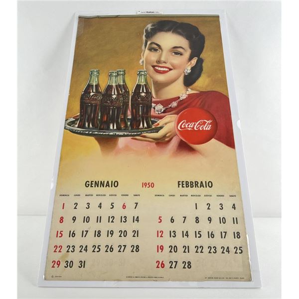 1950 Italy Coca Cola Calendar