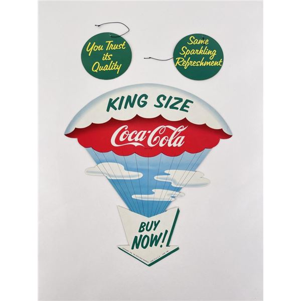 King Size Coca Cola Parachute Sign Mobile Display